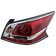 Passenger Side Tail Light, with Bulb, Halogen, Clear and Red Lens
