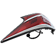 Passenger Side Tail Light, with Bulb, Halogen, Clear and Red Lens