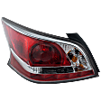 Driver Side Tail Light, with Bulb, Halogen, Clear and Red Lens