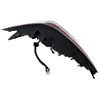 Driver Side Tail Light, with Bulb, Halogen, Clear and Red Lens