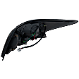 Driver Side Tail Light, with Bulb, Halogen, Clear and Red Lens