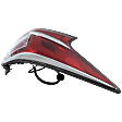 Driver Side Tail Light, with Bulb, Halogen, Clear and Red Lens