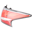 Passenger Side Tail Light, with Bulb, LED, Clear and Red Lens
