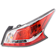 Passenger Side Tail Light, with Bulb, LED, Clear and Red Lens, CAPA CERTIFIED