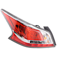 Driver Side Tail Light, with Bulb, LED, Clear and Red Lens