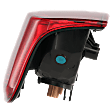 Passenger Side Tail Light, with Bulb, Halogen, Clear and Red Lens, Production Date From February 2014