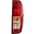 Passenger Side Tail Light, with Bulb, Halogen, Clear and Red Lens, Production Date From February 2014, CAPA CERTIFIED