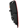 Passenger Side Tail Light, with Bulb, Halogen, Clear and Red Lens, Production Date From February 2014, CAPA CERTIFIED
