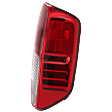 Passenger Side Tail Light, with Bulb, Halogen, Clear and Red Lens, Production Date From February 2014, CAPA CERTIFIED