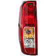 Driver Side Tail Light, with Bulb, Halogen, Clear and Red Lens, Production Date From February 2014, CAPA CERTIFIED