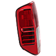 Driver Side Tail Light, with Bulb, Halogen, Clear and Red Lens, Production Date From February 2014, CAPA CERTIFIED