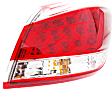 Passenger Side Tail Light, with Bulb, Halogen, Clear and Red Lens, Except CrossCabriolet Model, Production Date From March 2012