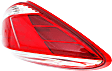 Driver Side Tail Light, with Bulb, Halogen, Clear and Red Lens, Except CrossCabriolet Model, Production Date From March 2012