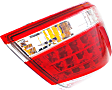 Driver Side Tail Light, with Bulb, Halogen, Clear and Red Lens, Except CrossCabriolet Model, Production Date From March 2012