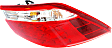 Driver Side Tail Light, with Bulb, Halogen, Clear and Red Lens, Except CrossCabriolet Model, Production Date From March 2012