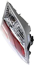 Passenger Side, Inner Tail Light, with Bulb, LED, Clear and Red Lens