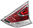 Passenger Side, Inner Tail Light, with Bulb, LED, Clear and Red Lens, CAPA CERTIFIED