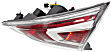 Passenger Side, Inner Tail Light, with Bulb, LED, Clear and Red Lens, CAPA CERTIFIED