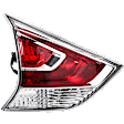 Driver Side, Inner Tail Light, with Bulb, LED, Clear and Red Lens, CAPA CERTIFIED
