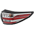 Passenger Side, Outer Tail Light, with Bulb, Halogen, Clear and Red Lens, 6 Cyl., 3.5L Engine
