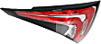 Driver Side, Inner Tail Light, with Bulb, LED, Clear and Red Lens, 6 Cyl., 3.5L Engine