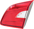 Passenger Side, Inner Tail Light, without Bulb, Halogen, Clear and Red Lens
