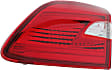 Passenger Side, Inner Tail Light, without Bulb, Halogen, Clear and Red Lens, CAPA CERTIFIED