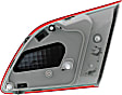Driver Side, Inner Tail Light, without Bulb, Halogen, Clear and Red Lens