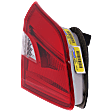 Driver Side, Inner Tail Light, with Bulb, Halogen, Mounts On Trunk Lid, CAPA CERTIFIED