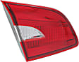 Driver Side, Inner Tail Light, without Bulb, Halogen, Clear and Red Lens, CAPA CERTIFIED