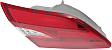 Driver Side, Inner Tail Light, without Bulb, Halogen, Clear and Red Lens, CAPA CERTIFIED