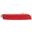 Bumper Reflector - Rear, Driver Side For FX35, FX50, FX37,QX70, Quest, Murano, Juke, Kicks | Rear, Passenger Side For Sentra, CAPA CERTIFIED
