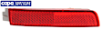 Bumper Reflector - Rear, Driver Side For FX35, FX50, FX37,QX70, Quest, Murano, Juke, Kicks | Rear, Passenger Side For Sentra, CAPA CERTIFIED