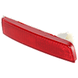 Bumper Reflector - Rear, Driver Side For FX35, FX50, FX37,QX70, Quest, Murano, Juke, Kicks | Rear, Passenger Side For Sentra, CAPA CERTIFIED