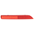Rear, Driver Side Bumper Reflector, CAPA Certified