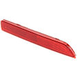 Rear, Driver Side Bumper Reflector, CAPA Certified