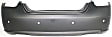 Rear Primed Bumper Cover, 6 Cyl., 3.5L Engine, With Parking Aid Sensor Holes, CAPA Certified