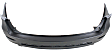 Rear Primed Bumper Cover, Without Parking Aid Sensor Holes