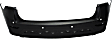 Rear Primed Bumper Cover, With Parking Aid Sensor Holes, Without Towing Hitch Holes