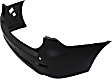 Rear Primed Bumper Cover, With Parking Aid Sensor Holes, Without Towing Hitch Holes