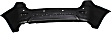 Rear Primed Bumper Cover, With Parking Aid Sensor Holes, Without Towing Hitch Holes
