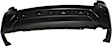 Rear Primed Bumper Cover, With Parking Aid Sensor Holes, Without Towing Hitch Holes