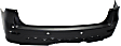 2013 Nissan Pathfinder S - Rear Primed Bumper Cover, For Models With Object Sensor and Towing Hitch, CAPA Certified