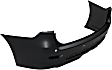 2013 Nissan Pathfinder S - Rear Primed Bumper Cover, For Models With Object Sensor and Towing Hitch, CAPA Certified