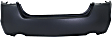 Rear Primed Bumper Cover, Sedan, CAPA CERTIFIED