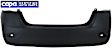 Rear Primed Bumper Cover, Standard Type, For S/SL/Sv Models, CAPA Certified