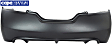 Rear Primed Bumper Cover, Coupe, CAPA Certified