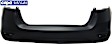 Rear Primed Bumper Cover top, Textured Bottom, Sport Type, SR Model, CAPA Certified