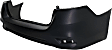 Rear Primed Bumper Cover top, Textured Bottom, Sport Type, SR Model, CAPA Certified