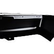 Step Bumper, Powdercoated Black Face Bar Only; With pad provision Without mounting bracket(s)